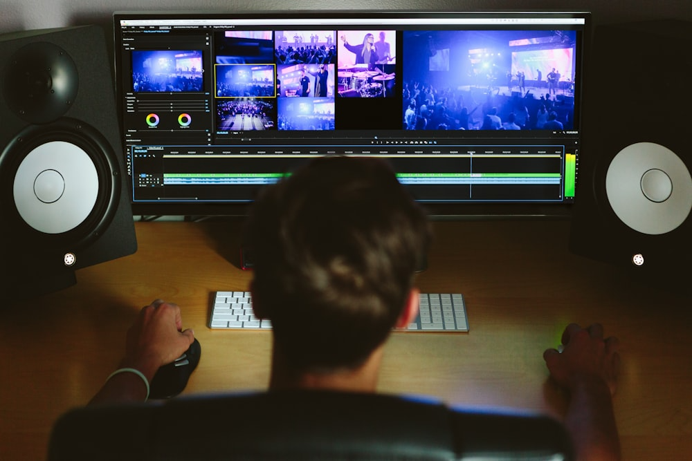 Stock footage editing workstation